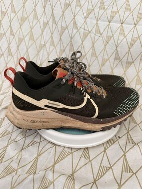 Nike Pegasus Trail 4 Shoes Womens Size 11.5 Black React Trail Running DJ6159-300
